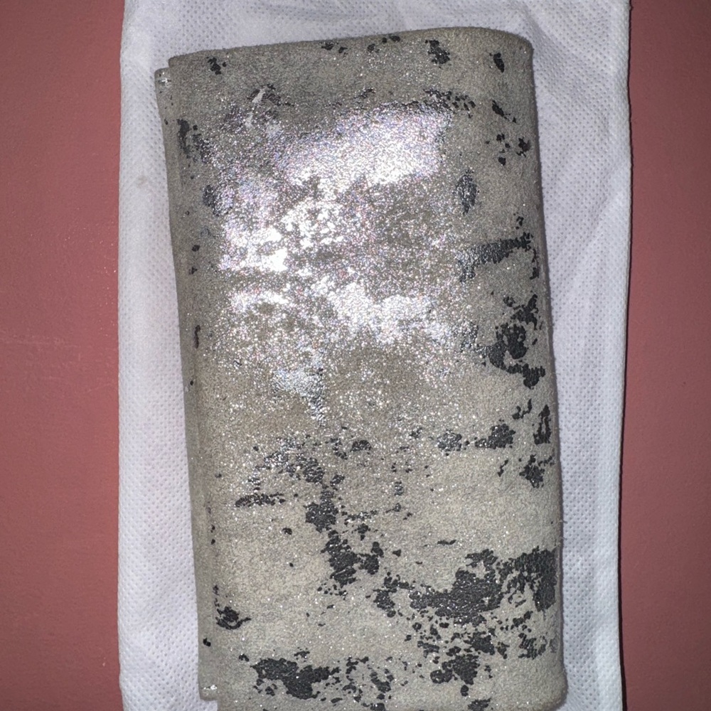 Silver Glitter Clutch